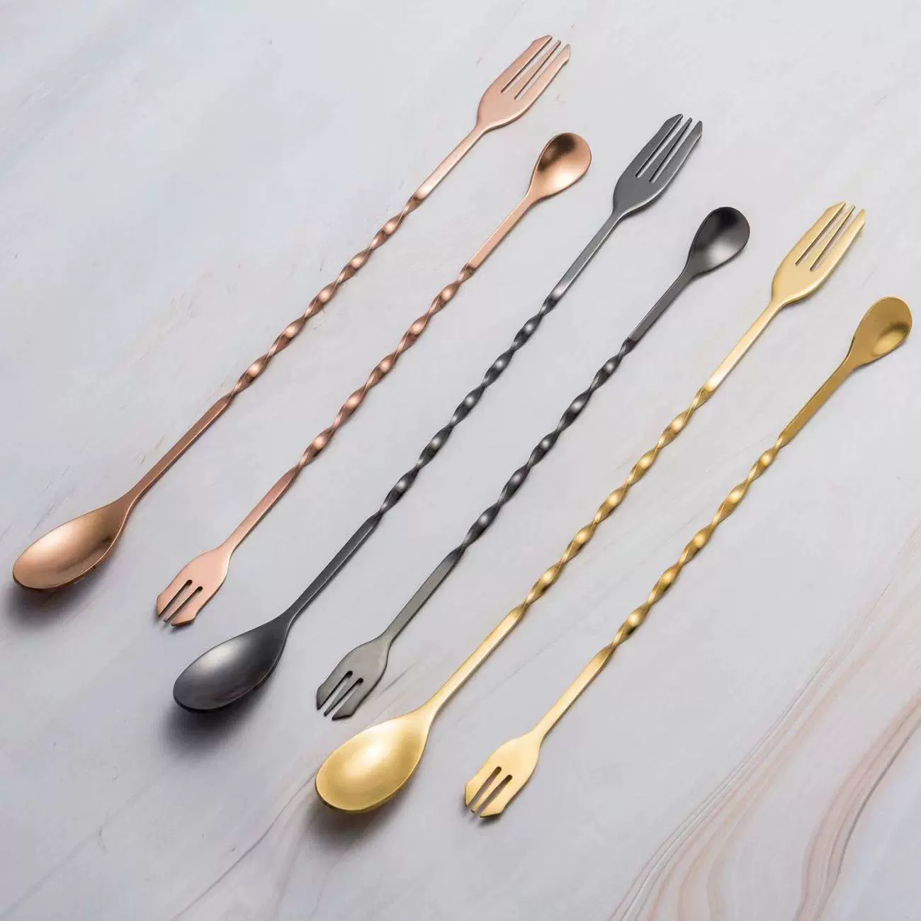 Ложка смешивания 304 из нержавеющей стали длинная ручка