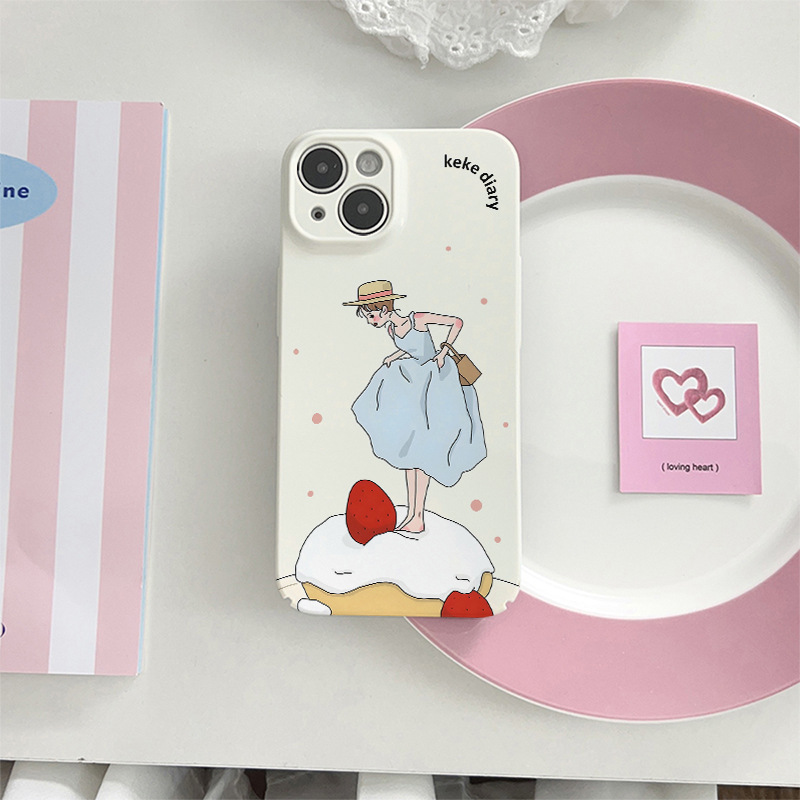 50g Weight iPhone Applicable Brands Phone Cases Classification Feilin Material Cartoon, Cake Pattern Cute, Modern Style Style Feilin Cartoon Cake Cute Modern Style Phone Cases Phone Accessories 5