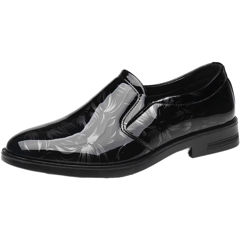 Новые мужские деловые кожаные туфли для весны и осени, молодежные слипоны в корейском стиле больших размеров, обувь для жениха, фотосессий и свадеб