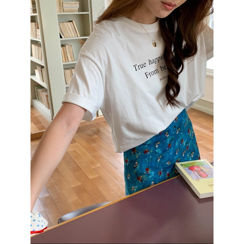 3Th Morning Casual Style Korean Style Casual Letter Print Round Neck Short Sleeve T-Shirt Zy4051 3Th Morning Casual Style Korean Style Casual Letter Print Round Neck Short Sleeve T-Shirt Zy4051