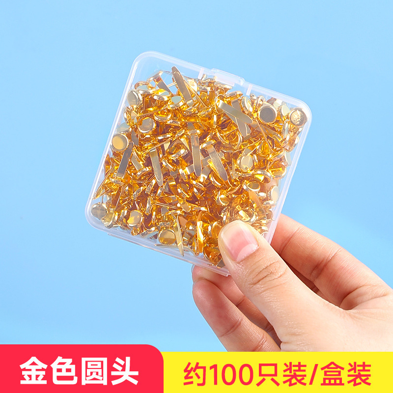 カラーの両足の釘の手作りのdiy材料の羊の角の釘の子供は色紙の部品の装飾の釘を作ります。|undefined