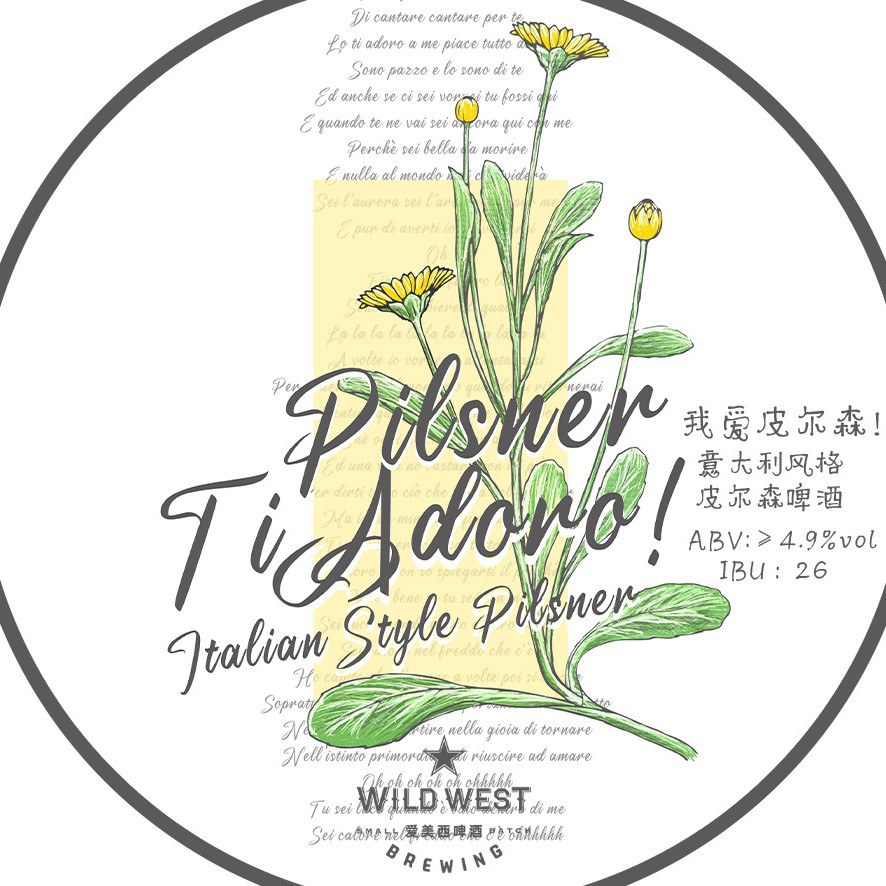 爱美西 我爱皮尔森!意大利风格皮尔森 桶装20L 扎啤 生啤