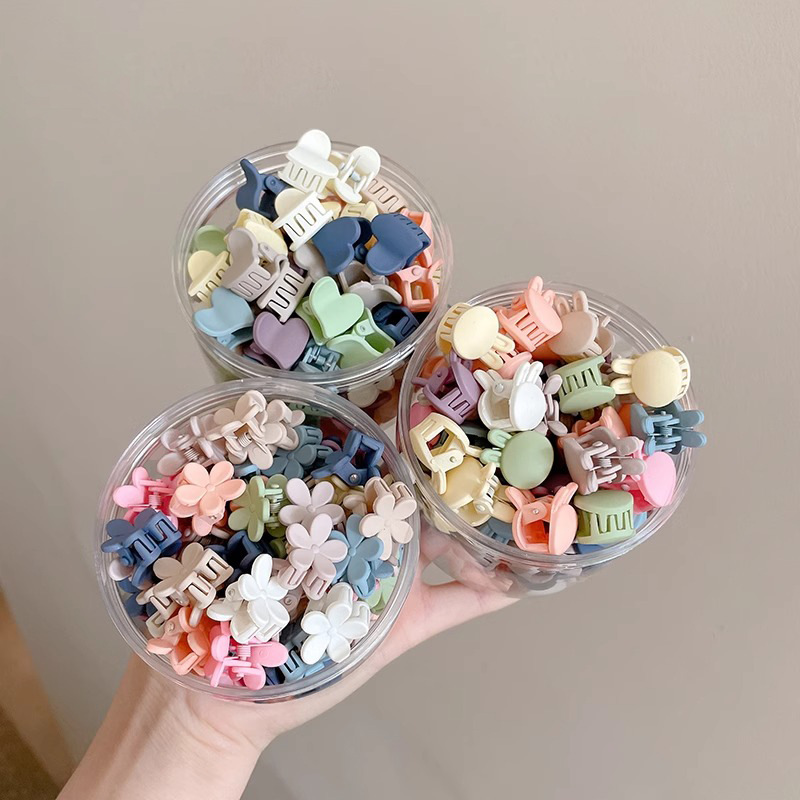 Color simple enlatado pequeño clip de cabello frontal de la princesa clip de cabello roto clip de cabello adorable toque de cabello