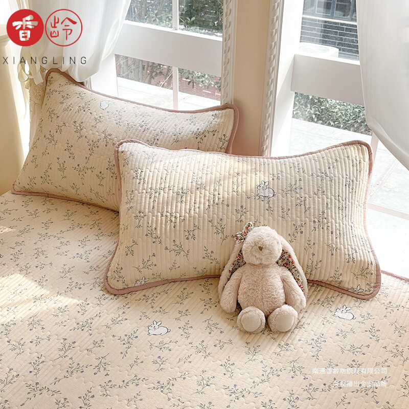 Class a Double-Layer Yarn Summer Quilt Antibacterial Machine Washable Kidsren's Air-Conditioned Quilt Core Bed Cover Four-Piece Summer Thin Set