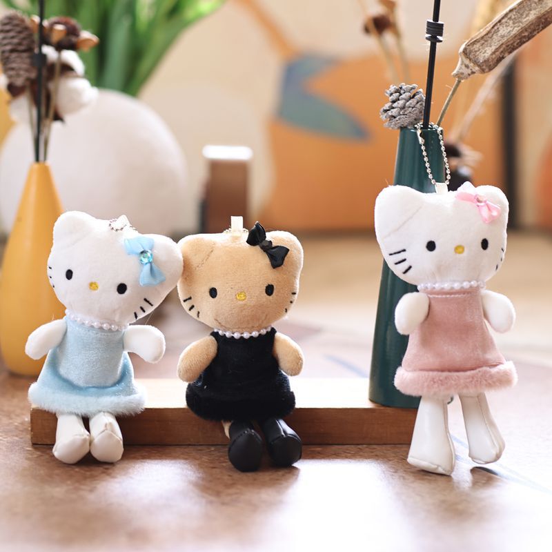 インターネット有名人かわいい kt 猫ペンダントぬいぐるみ人形子猫バッグペンダントキーホルダー人形人形|undefined