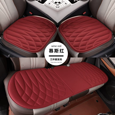 Exclusive for cross-border sales: 2026 new: Four Seasons Pad - mousse-red-hot-pressed-one-piece-full-set-of-five-seats-for-the-car-three-piece-set