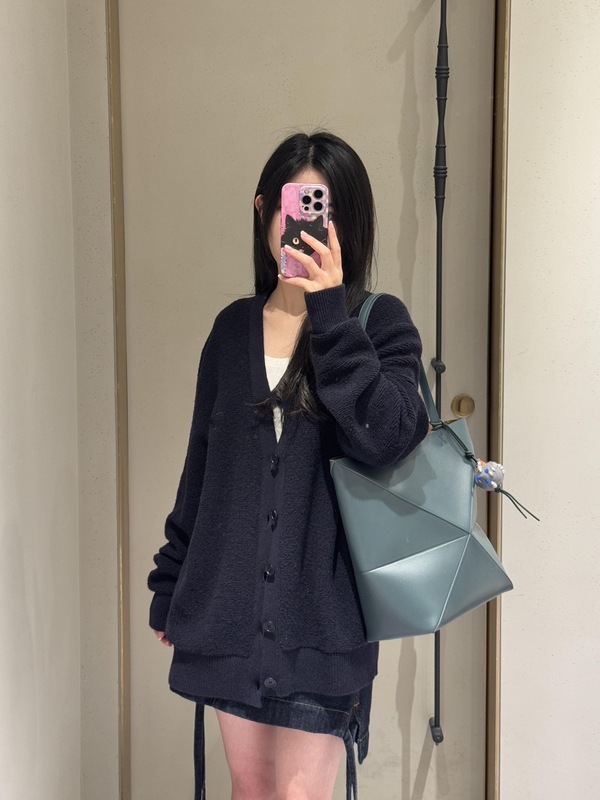 毒家版本现货高品质L家新款针织刺绣开衫毛衣外套宽松版男女同款|undefined