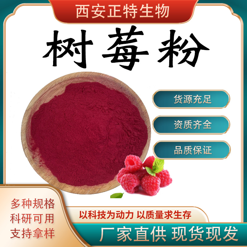 树莓粉  树莓提取物 固体饮料果蔬粉 水溶性粉西安正特现货包邮