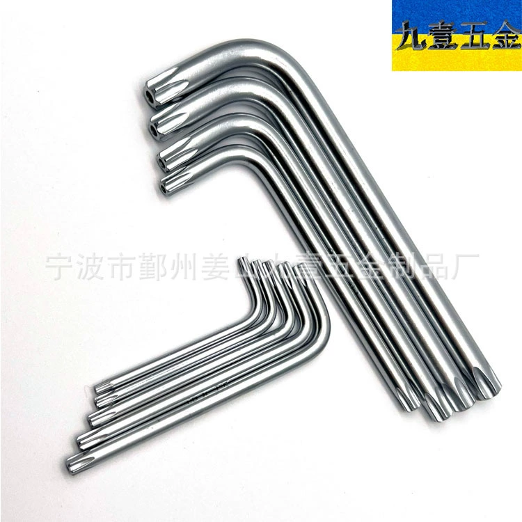 CR средней и длинной одиночной Анти-кражи в форме звезды Слива Звезда ключ Т-образный метрический внутренний шесть цветов L гаечный ключ Нинбо завод