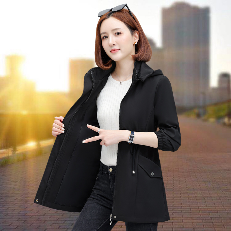风衣外套女士中长款春秋2025秋季新款中年妈妈时尚休闲洋气小个子|undefined