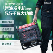 變頻數碼全銅家用小型單相微型220V迷你汽油發電機便攜式汽油無刷