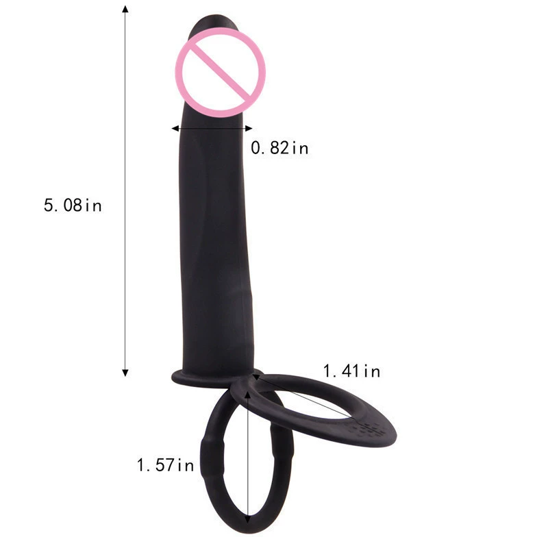 Silicone backyard anal plug 10 frequency vibration silicone simulation penis dual -pronged Amazon Speed on the Amazon Smooth WISH source