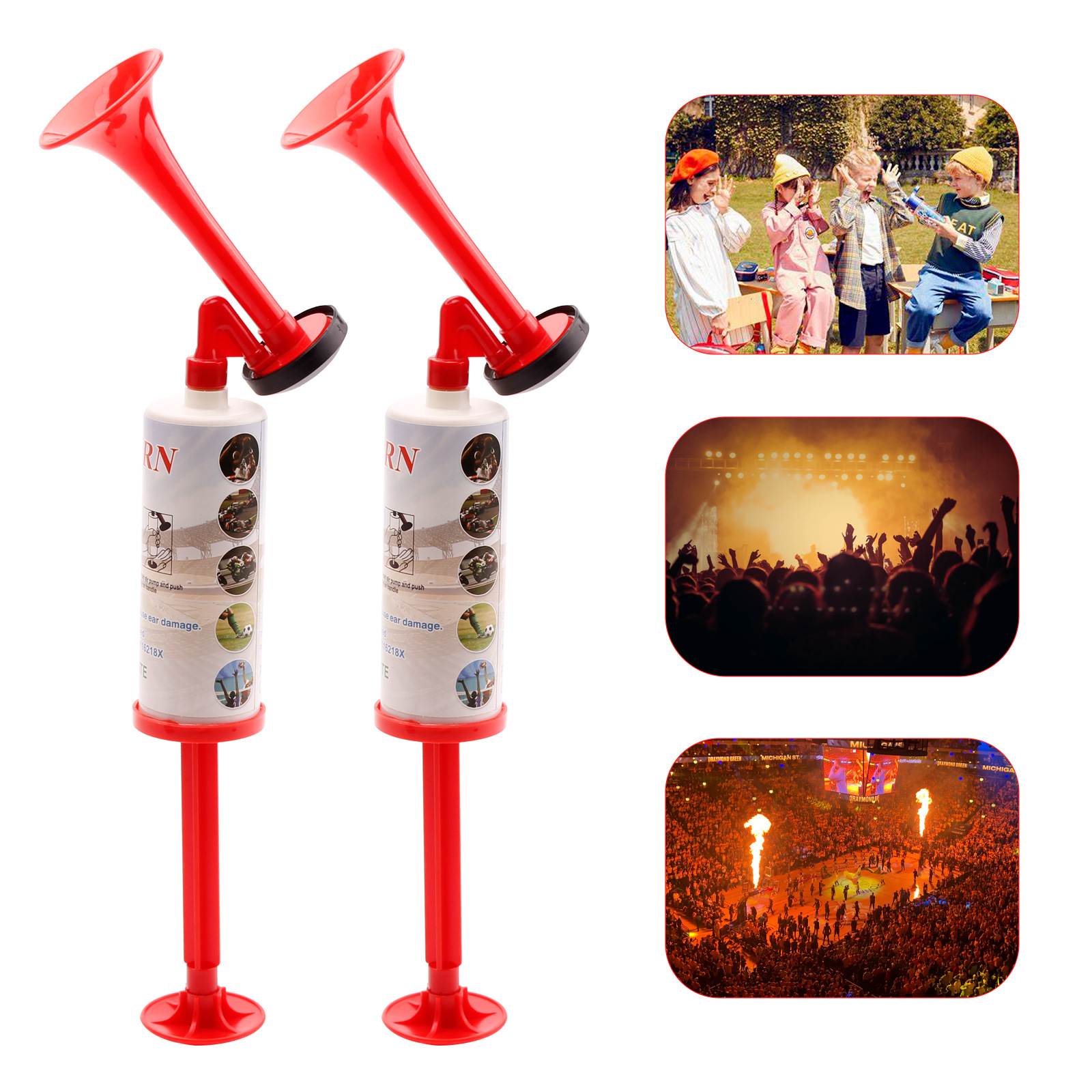 Fabin Marine Handheld Air Horn Sports Event Manual Horn Outdoor Camping Mountaineering Safety Horn Environmental Protection