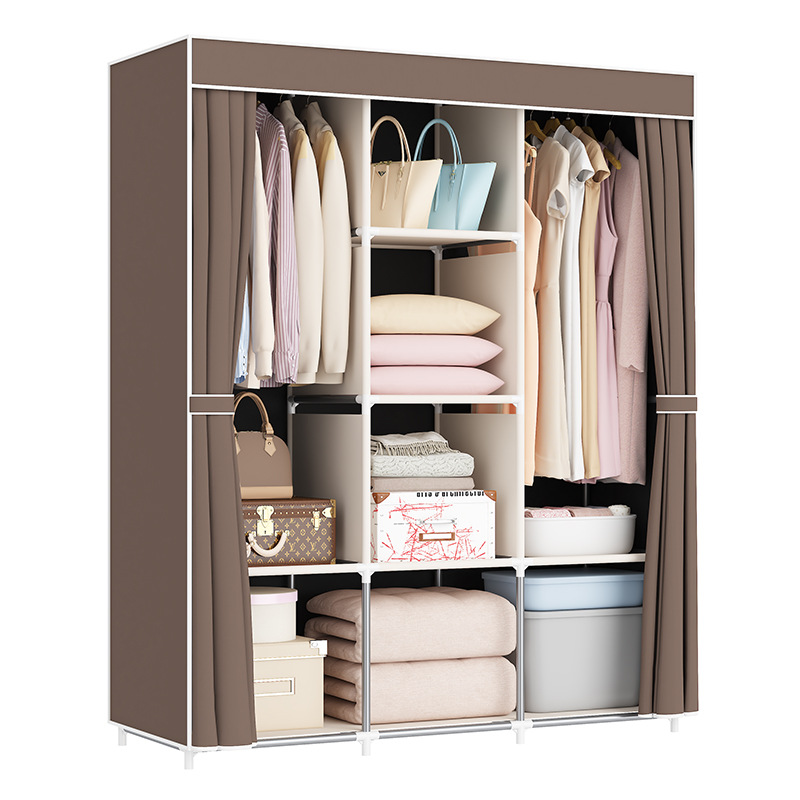 Comercio exterior explosivo simple armario no tejido armario de almacenamiento armario de acero armario de montaje de almacenamiento armario de acabado