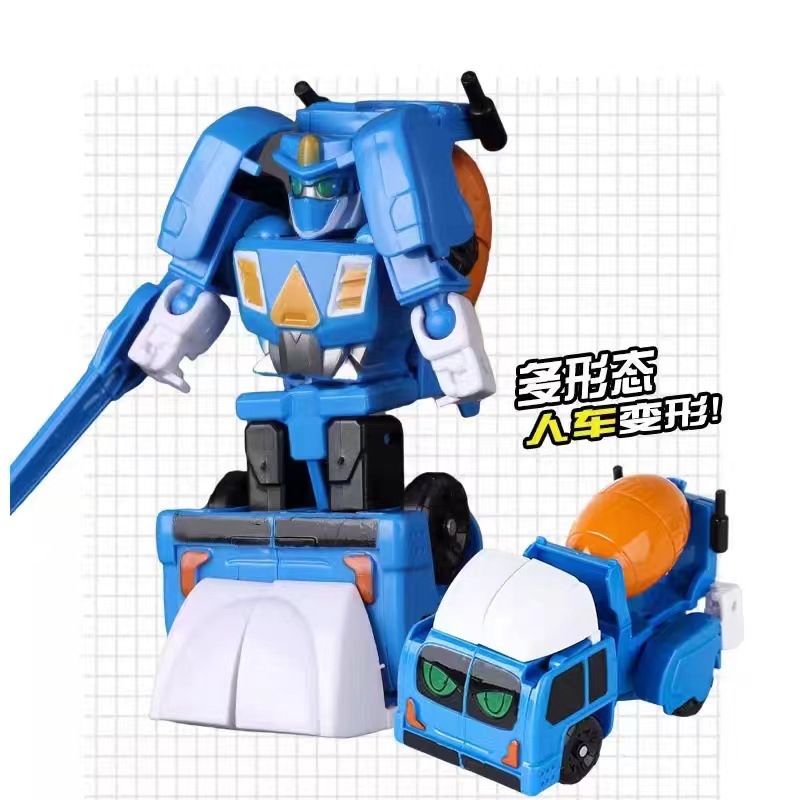 Equipo de ingeniería de construcción infantil deformación de robot deformación conjunto de puzzle niño regalo juguetes al por mayor