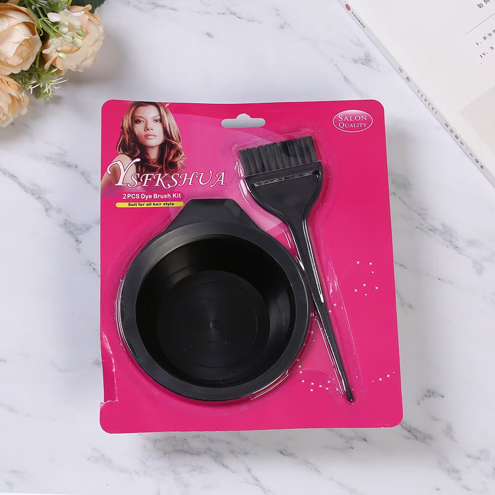 Herramientas de teñido de cabello transfronterizo pincel de teñido de cabello conjunto de cepillo de aceite pincel de teñido de cabello conjunto de cepillo de cabello suave tazón de teñido de cabello al por mayor