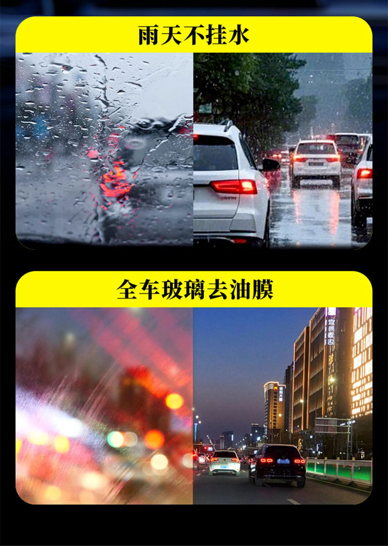 Genuine Anti-Fog and Anti-Dirt Glass Cleaner for Car Windshields, Winter Water Repellent