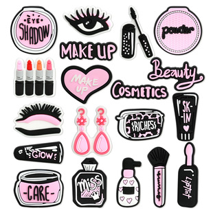 Pink Cosmetics PVC Soft Rubber DIY Creative Accessories Mobile Phone Case Hole Shoes Decorative Water Cup Refrigerator Patch Material