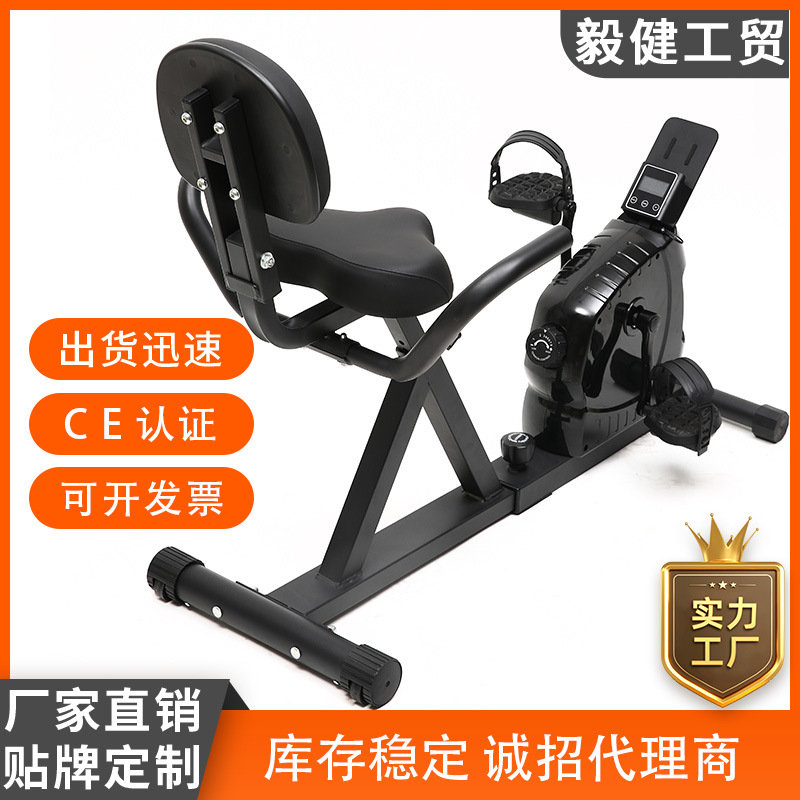Factory Direct Home Mute Indoor Magnetic Control Mini Fitness Bike Aerobic Training Pedal Bike Cross Border
