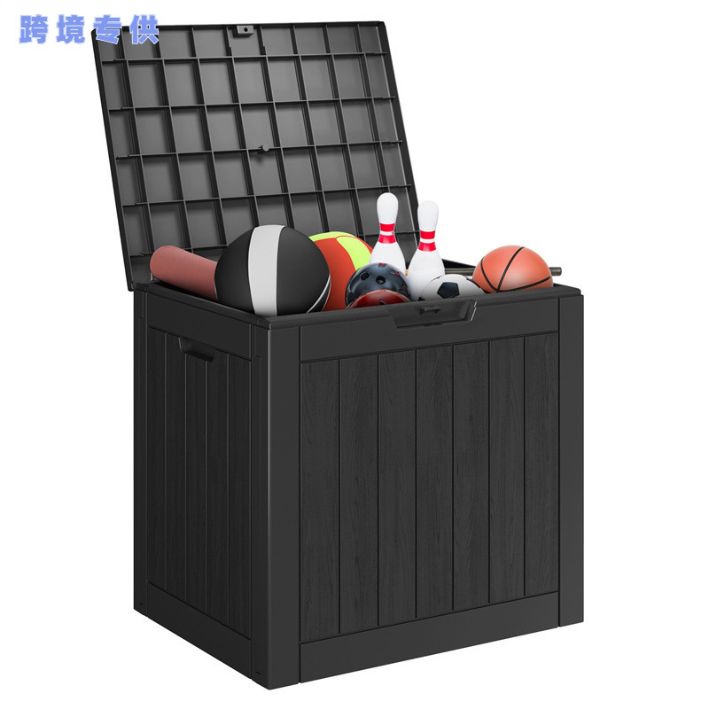 30 Gallon Outdoor Storage Box Deck Box Weather Resistant transfronterizo