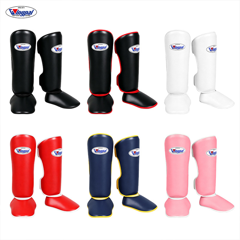 Professional Boxing Leg Guards for Adults and Children, Sanda Fighting, Muay Thai Shin Guards, Taekwondo Combat Protective Gear for Men and Women