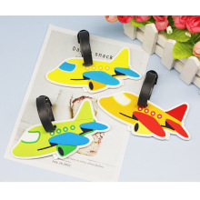 跨境热销卡通飞机行李牌 旅行箱吊牌 PVC卡套环保登机牌托运挂牌