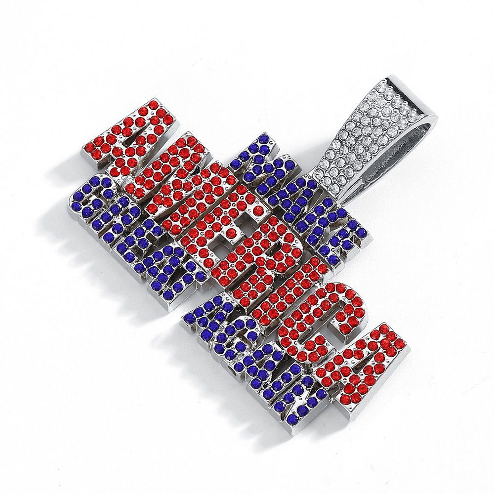Europa y América Hip Hop Hombres y mujeres llenos de diamantes cadenas cubanas Hiphop estrellas con collares de diamantes hipsters callejeras clavículas