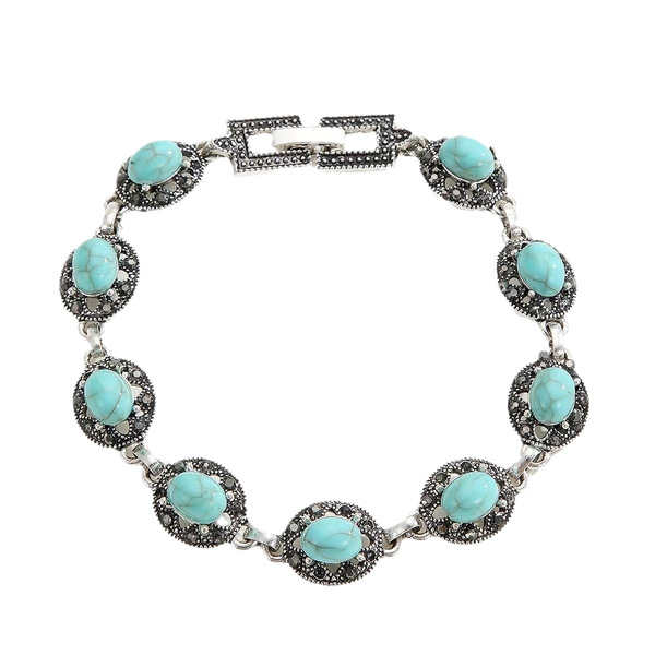Fashionable universal elegant ethnic turquoise bracelet
