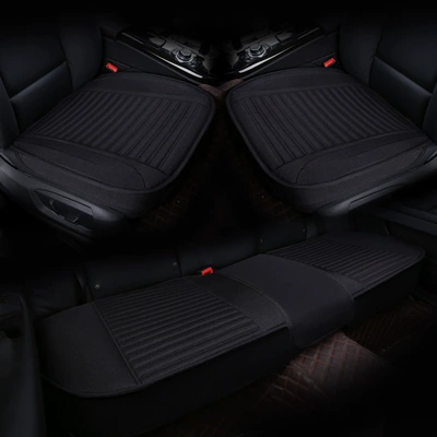 Seat cushion, seat cover three-piece set without backrest for four - five-black-gentlemen