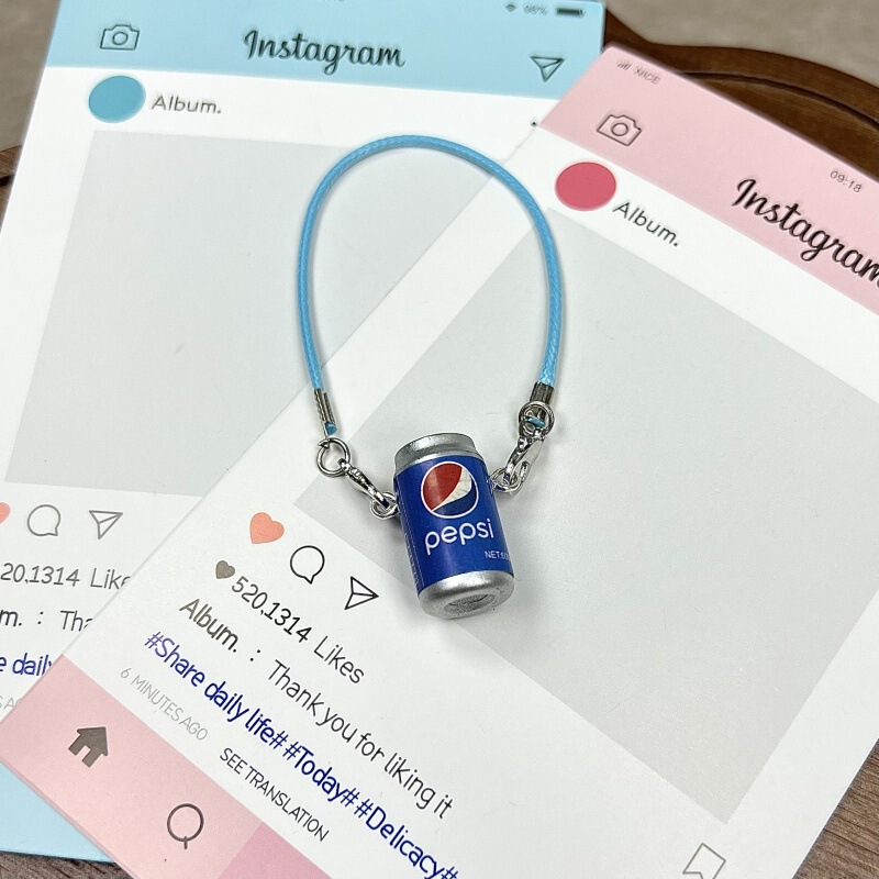 模擬缶飲料ボトルコットンドール斜めアクセサリーキーホルダーラブドールクロスボディバッグペンダント|undefined