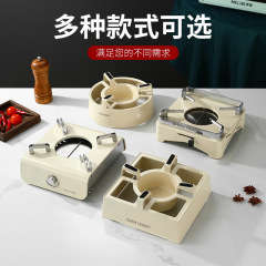 厚いアルミ合金のアルコールストーブの小さい鍋の固体のアルコールの鍋の乾燥のボイラーの台の商用のアルコールのストーブの家庭用ホテル