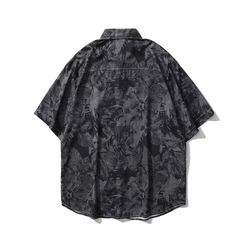 Japanese retro small design shirt hip-hop style