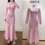 3d立体修身新款长袖连衣裙