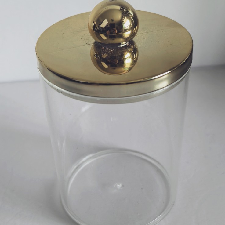 Salón de estar redondo a prueba de polvo superposición algodón cosmético caja de algodón cubierta de bambú caja de almacenamiento de almacenamiento de baño caja de almacenamiento de almacenamiento