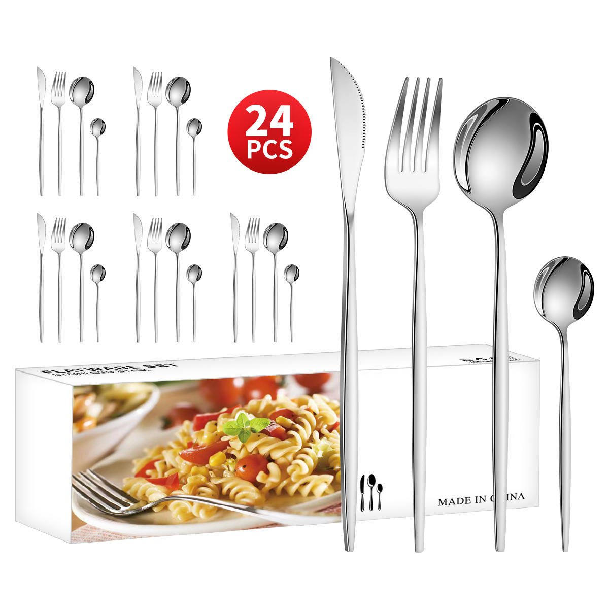 [화이트박스] 실버 24개 세트