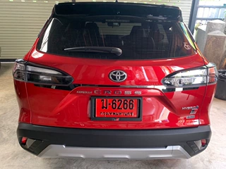 适用于丰田卡罗拉锐放锋兰达后备箱装饰条corolla cross镀铬饰条