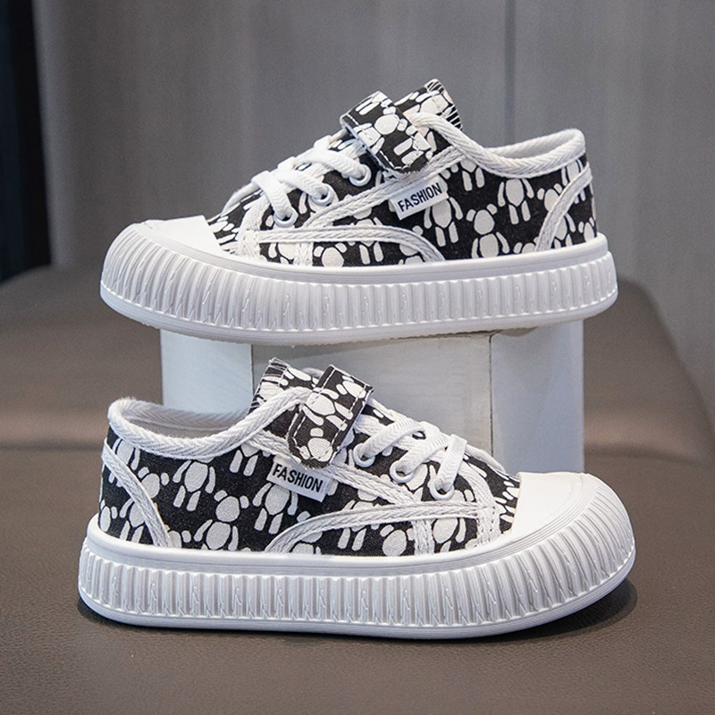 Детская парусиновая обувь для девочек, обувь для низких досок, осенняя дышащая детская обувь в Корейском стиле, нескользящая износостойкая повседневная обувь для девочек большого размера