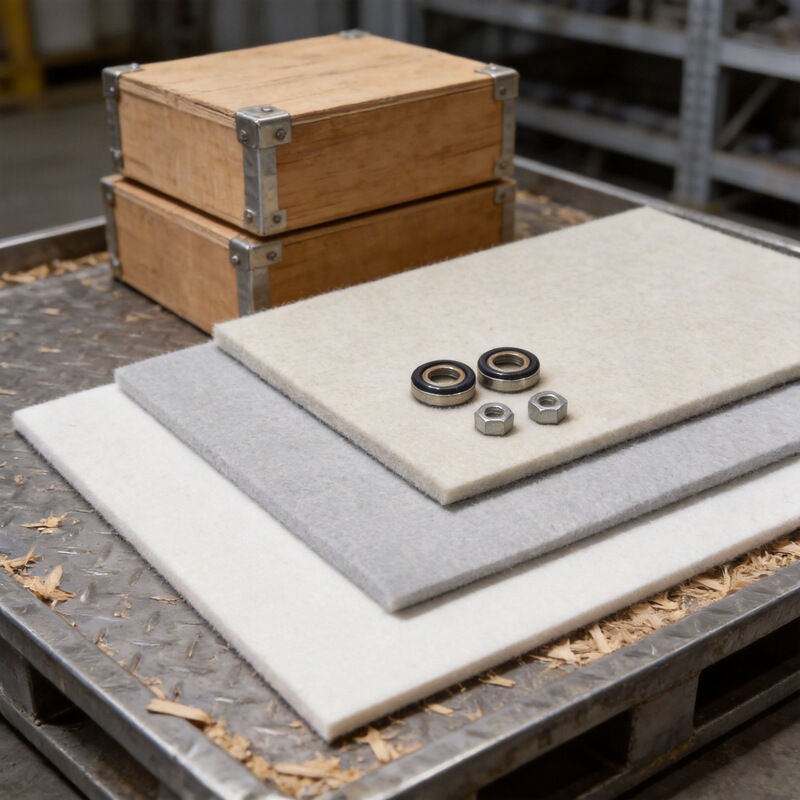 Industrial Thickened Wool and Synthetic Fiber Blend Felt, Thickened Sealing Felt, 1-30mm Thickness, Mattress Moisture-Proof Felt Wholesale