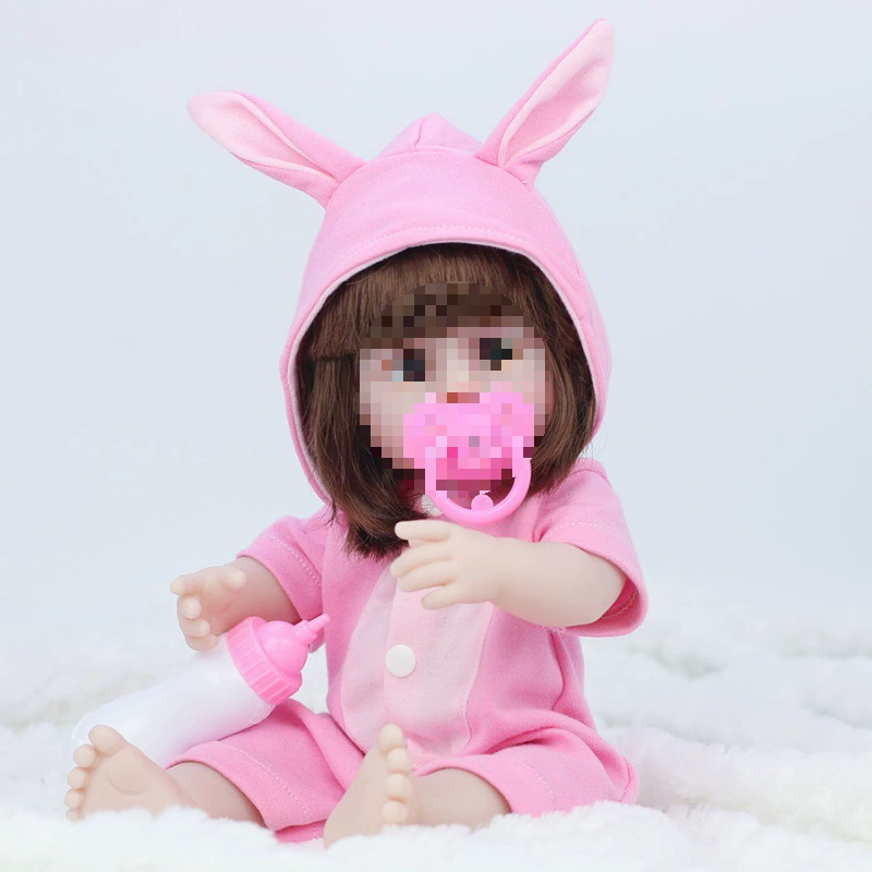 Doll for dressing up, toy girl's from soft rubber, makes sounds