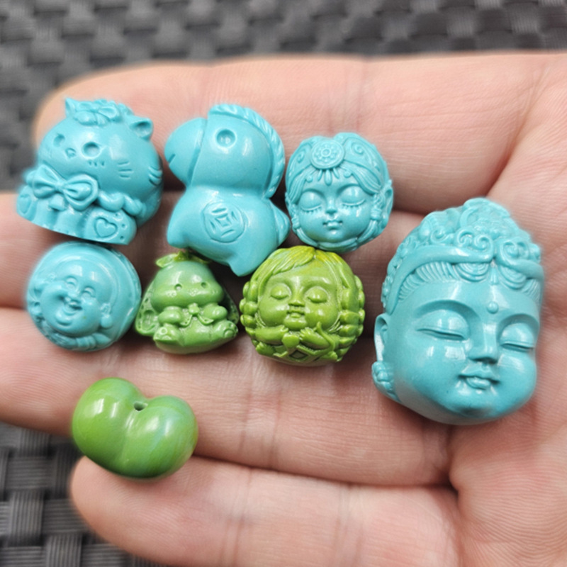 Turquoise beads jade