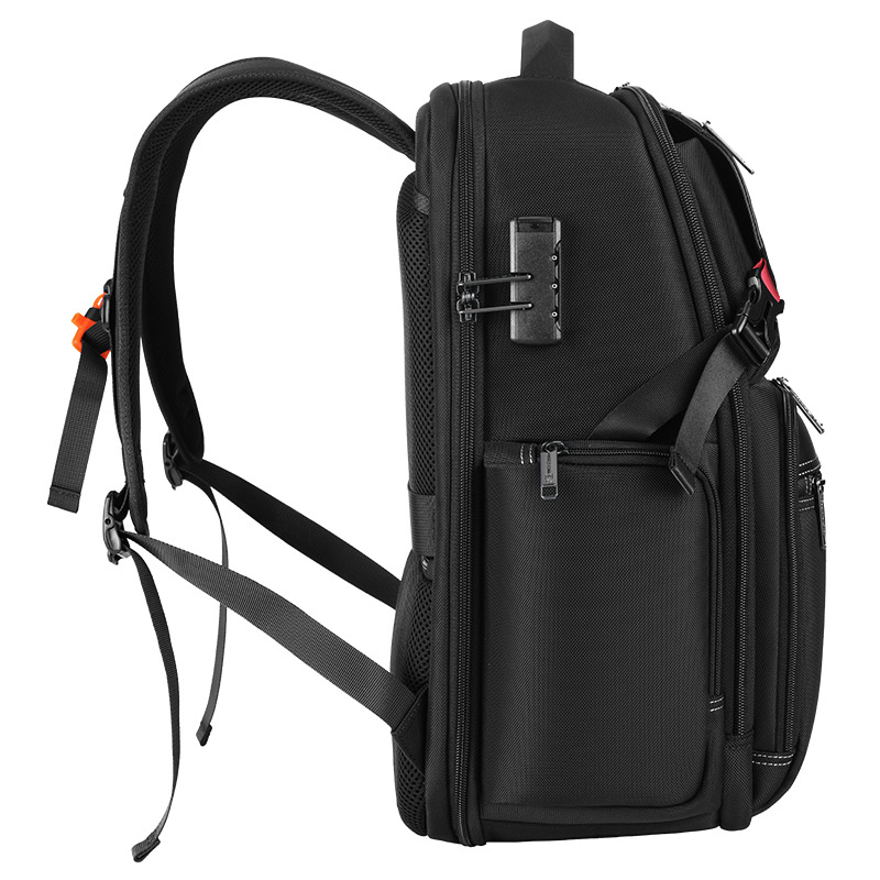 Large Capacity Anti-Theft Men's Backpack With Comfortable Air Cushion Straps, USB Charging Port, Water-Resistant For Business And Travel_voghion.com