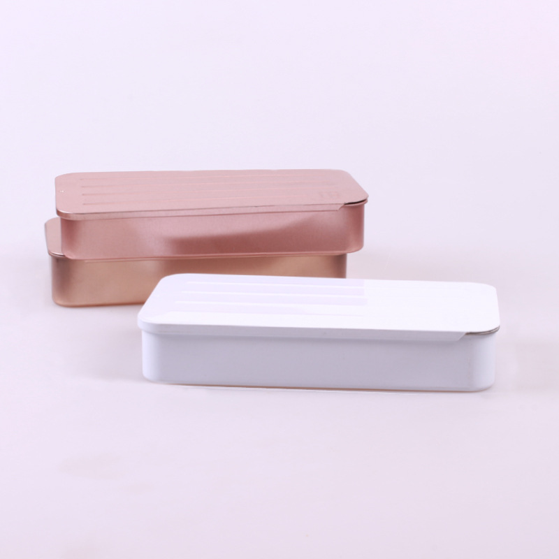 大号礼品赠品用推拉马口铁盒 滑盖金属带雕刻保健品铁罐