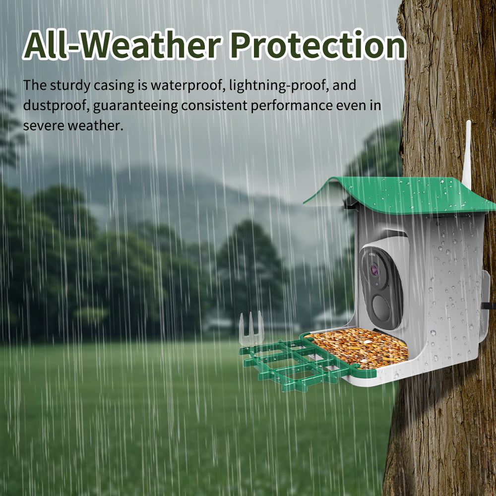 Amazon Hot Sale AI 2KHD Remote Monitoring Bird Feeder Camera