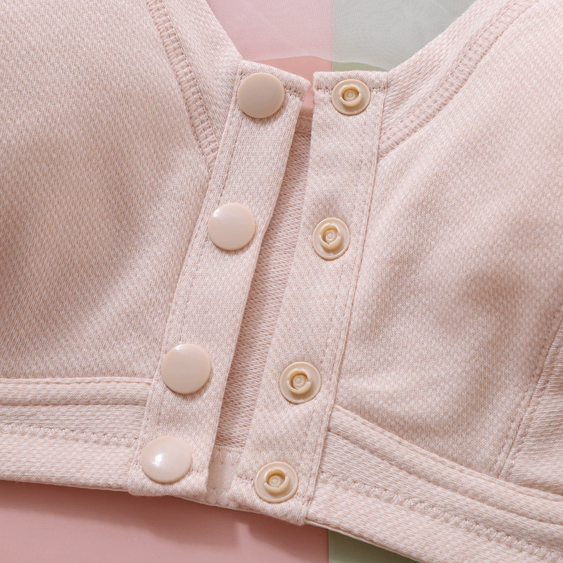 彰艳 Quilted comfortable soft wireless bra for mother, for middle age, plus size