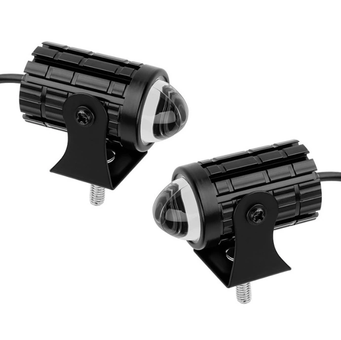 Трансграничная передняя фара электромобиля маленькая стальная пушка водонепроницаемый супер яркий свет 12-80 В двухцветный объектив мотоциклетный прожектор