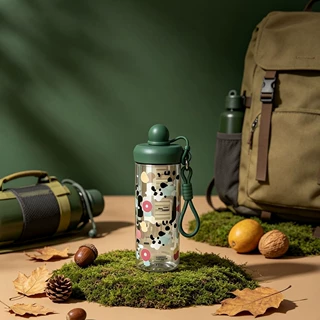 创意浮球茶仓吸管杯茶水分离随身水杯手提挂绳设计学生简约便携