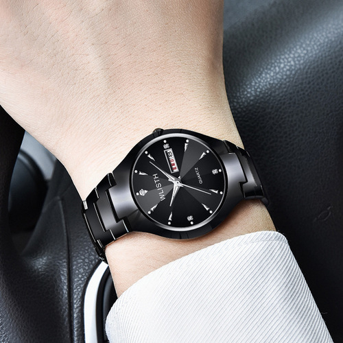 Cross-border foreign trade watch wholesale men's watch luminous waterproof fashion student couple watch men's calendar quartz watch