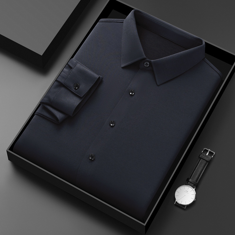2026 Autumn New Men's Shirt Casual Wool Men's Top with Turn-down Collar Long Sleeve One-piece Dropshipping X57825 2026 Autumn New Men's Shirt Casual Wool Men's Top with Turn-down Collar Long Sleeve One-piece Dropshipping X57825