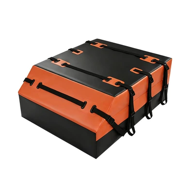 Roof luggage bag, car-mounted waterproof storage bag, outdoor off-road self-driving large-capacity strap-type roof bag (Roof box) - orange