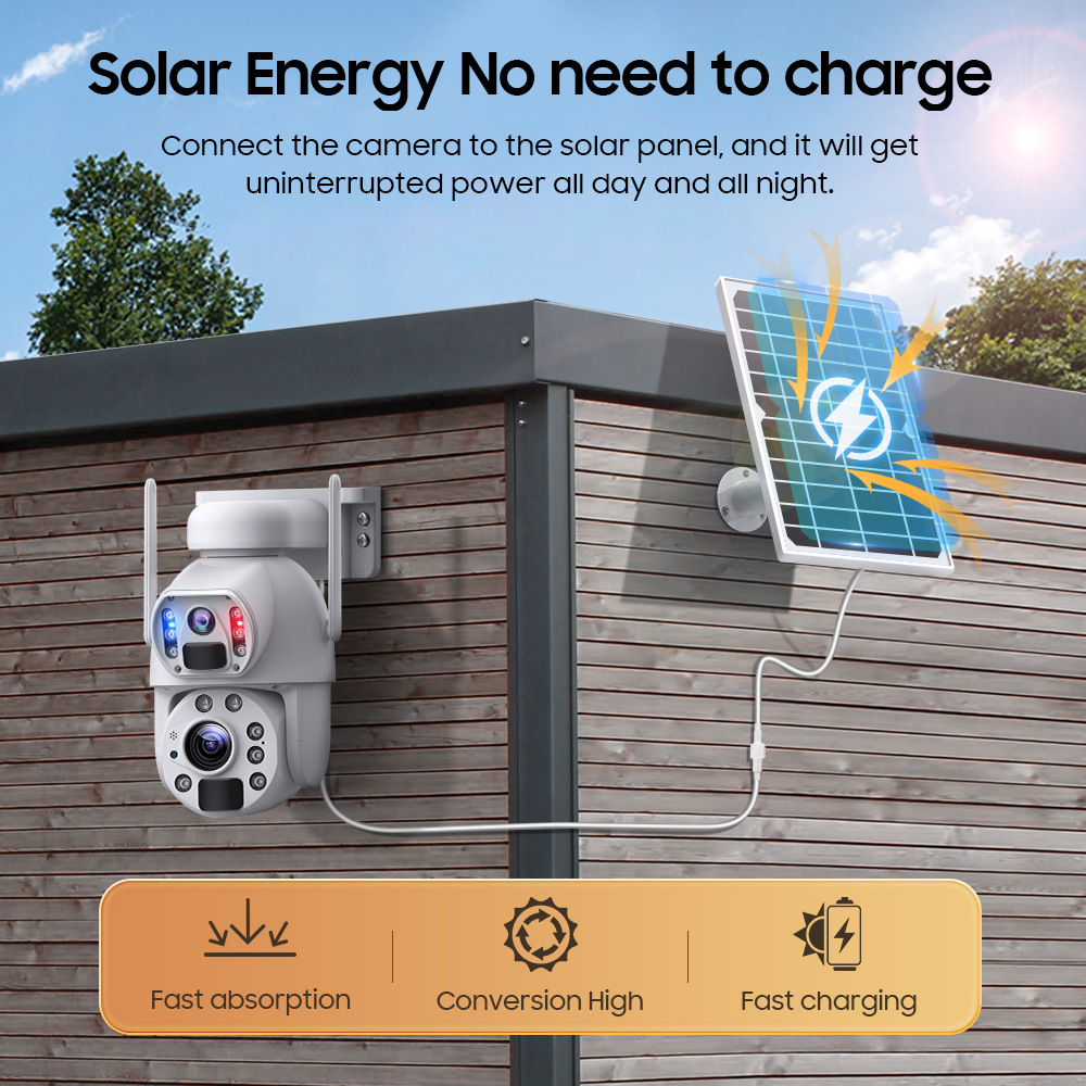 6.000.020 veces la cámara de vigilancia solar del zoom óptico UBOX se dobla la cámara de vigilancia del bajo consumo de energía